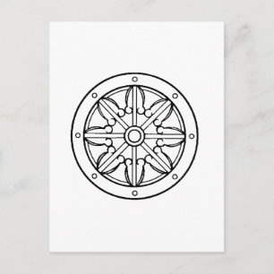 Dharma Wheel Postkarte