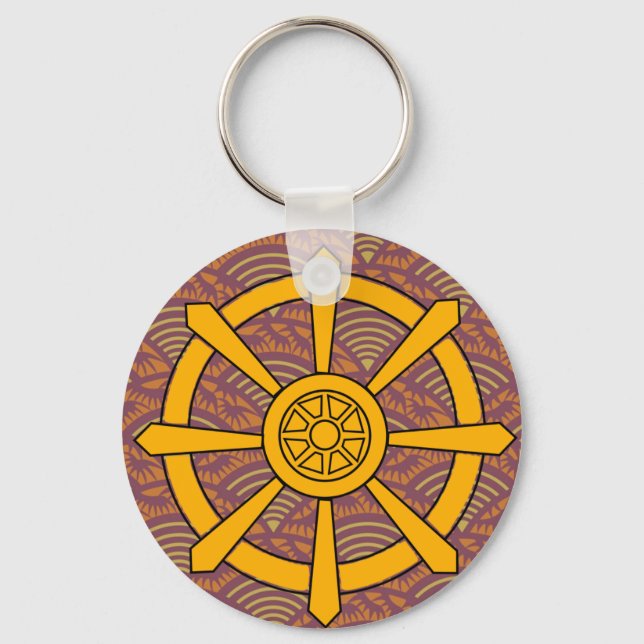 Dharma Wheel Schlüsselanhänger (Vorderseite)