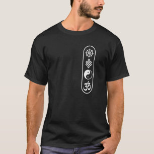 Dharmachakra Wheel Om Sign Yin Yang Endless Kno T-Shirt