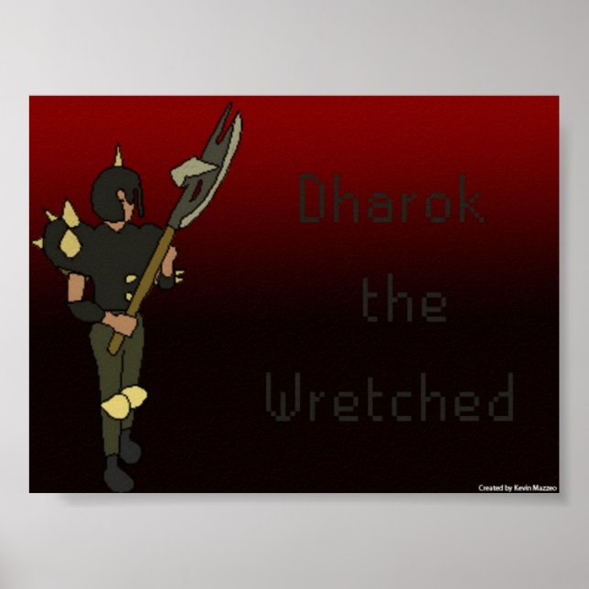 Dharok, das erbärmliche Poster (Vorne)