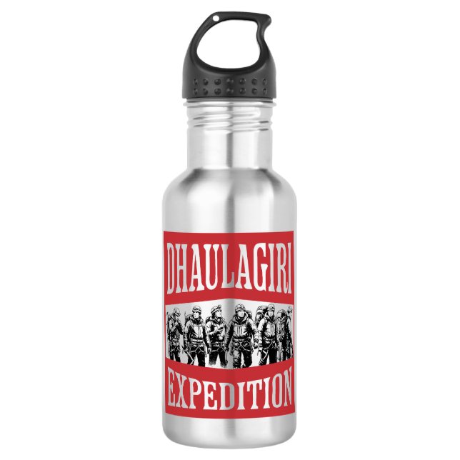 Dhaulagiri-Expedition Edelstahlflasche (Vorderseite)