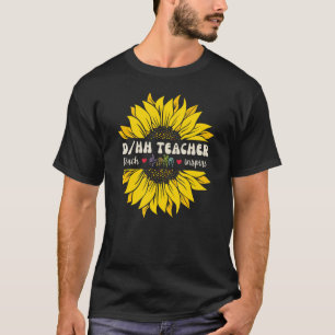 DHH-Lehrer Gehörlos und Schwerhörig ASL-Lehrer T-Shirt