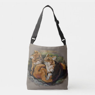 Dhole Cuddle Couple Tragetaschen Mit Langen Trägern