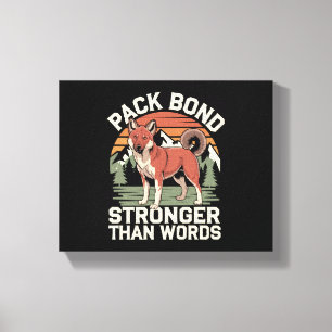 Dhole-Liebhaber Wildlife Canid Asiatischer Wildhun Leinwanddruck