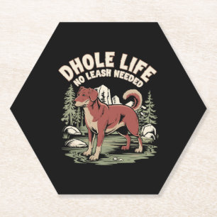 Dhole Lover Wildlife Canid Untersetzer
