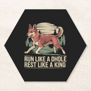 Dhole Lover Wildlife Canid Untersetzer