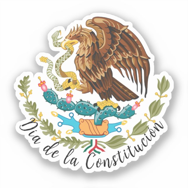 Día de la Constitución (Mexiko) Aufkleber (Vorderseite)