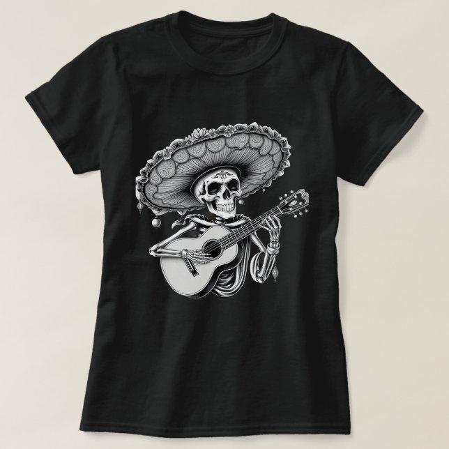 dia de los dayo muertos, t-shirt halloween mexicai (Design devant)