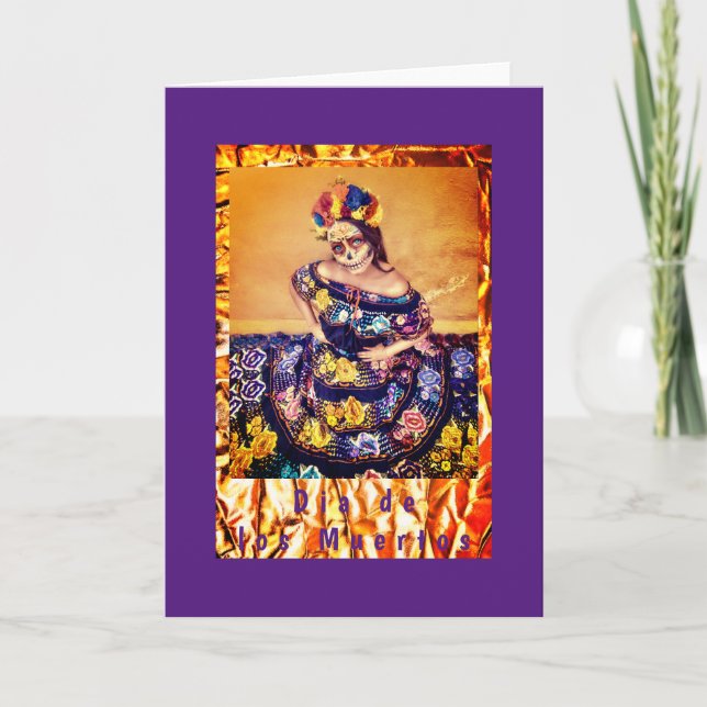 Dia de los Muertos, 5" x 7" Faltkarte Karte (Vorderseite)