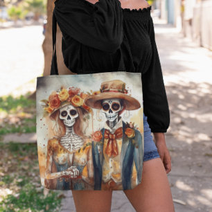 Dia de los Muertos Aquarellmärchen Tasche