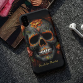 Dia de los Muertos bemalt Schädel anpassbar Case-Mate iPhone Hülle