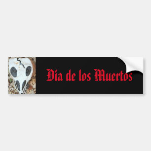dia de los muertos bemalter Schädel Autoaufkleber