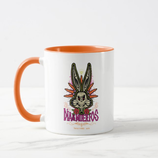 Día De Los Muertos BUGS BUNNY™ Floral Tasse (Links)