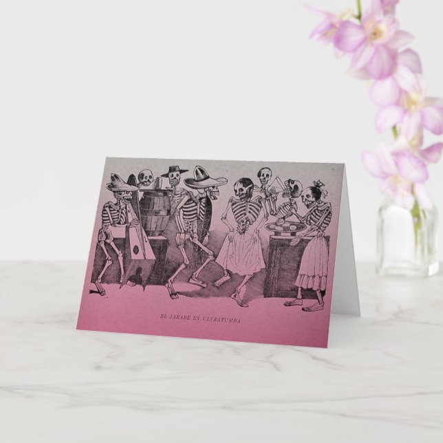 Dia De Los Muertos Card - EL jarabe en ultratumba Karte (Orchidee)
