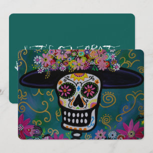 DIA DE LOS MUERTOS CATRINA INVITATION EINLADUNG