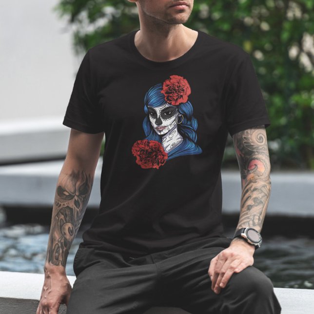 Dia De Los Muertos Catrina Kalaka T-Shirt (Von Creator hochgeladen)