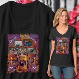 Dia de Los Muertos Catrinas Altar 1718 T-Shirt