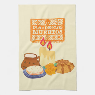 Dia De Los Muertos Celebration Geschirrtuch