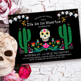 Dia de los Muertos Celebration Mexico Thema Einladung