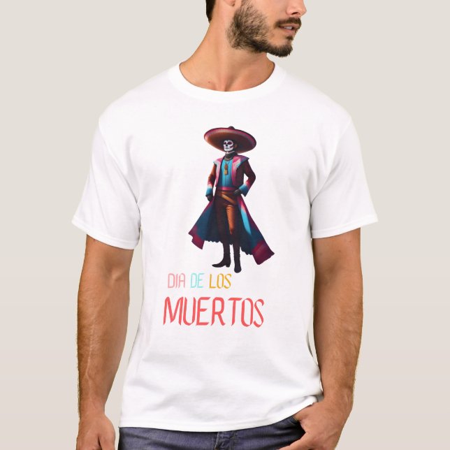 Dia de los Muertos Charro T-Shirt (Vorderseite)