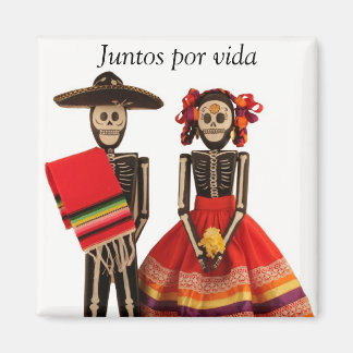 Dia de los Muertos Couple Magnet