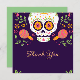 Dia De Los Muertos Dankeskarte