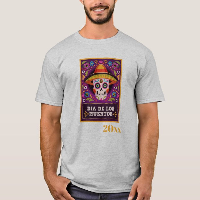 Dia De Los Muertos dated T-Shirt (Vorderseite)