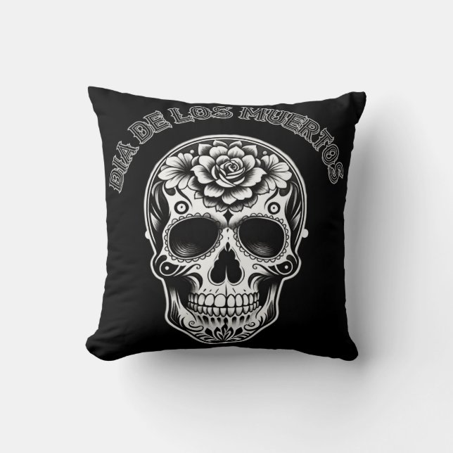 Dia De Los Muertos Doppelkissen Kissen (Vorderseite)
