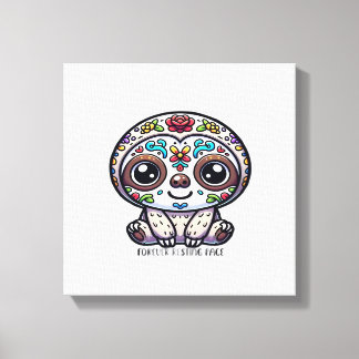 Dia De Los Muertos Faultier Aktives T-Shirt Leinwanddruck
