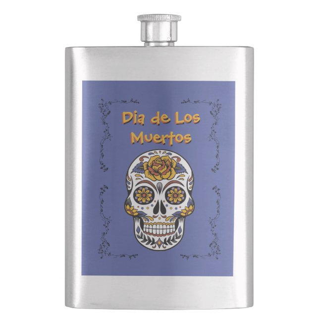 Dia de Los Muertos Flachmann (Vorderseite)