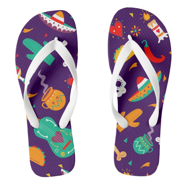 Dia De Los Muertos Flip Flops (Fußbett)