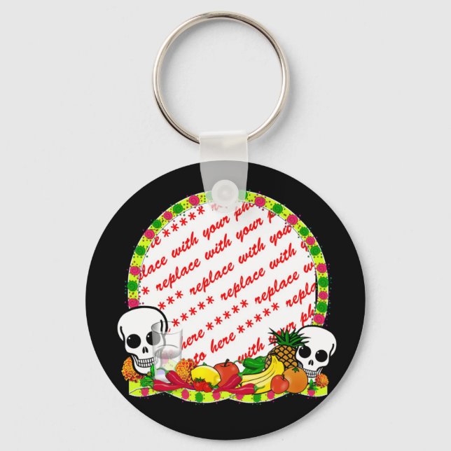 DIA DE LOS MUERTOS Foto Frame Schlüsselanhänger (Vorderseite)