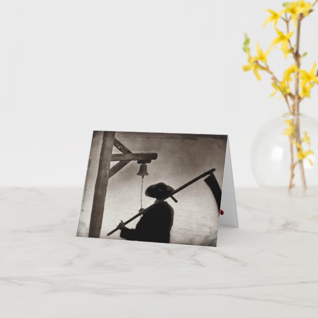 Dia De Los Muertos Grußkarte Karte (Gelbe Blume)