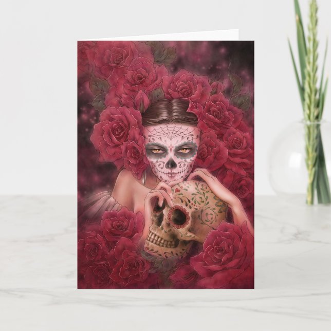 Dia de los Muertos Grußkarte Karte (Vorderseite)