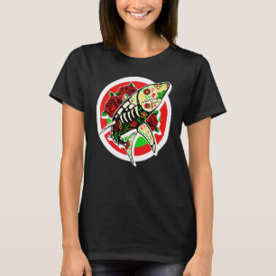 Dia De Los Muertos Hai Zuckerschädel Blumen Mexico T-Shirt
