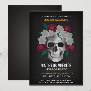 Dia de los Muertos Halloween-Party Einladung