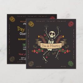Dia de los Muertos Halloween-Party Einladung
