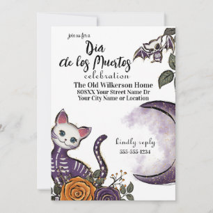 Dia de los Muertos Halloween-Party Einladung