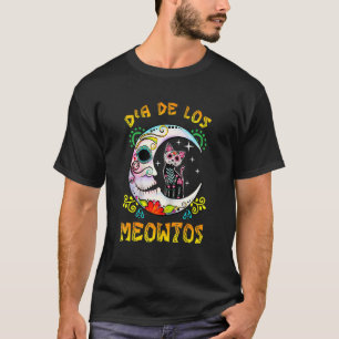 Dia De Los Muertos Katze Zuckerschädel Für Katzen T-Shirt