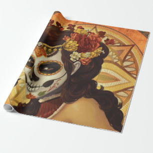 Dia De Los Muertos Kissen Geschenkpapier