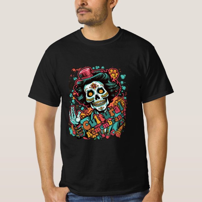 Dia De Los Muertos, Kulturerinnerung T-Shirt (Vorderseite)