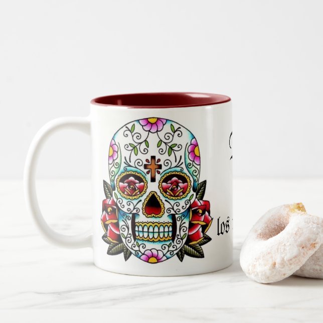 Día de los muertos Mug (Avec donut)