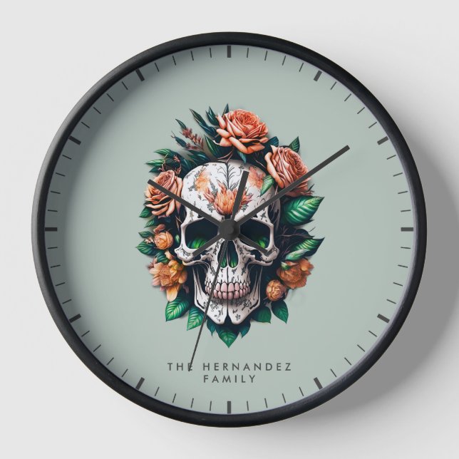 Dia de Los Muertos - Nom de famille Horloge (Recto)