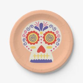 Dia de los Muertos Party Deco Orange Paper Teller