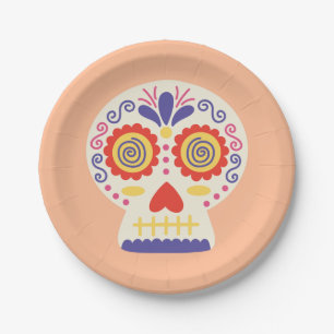 Dia de los Muertos Party Deco Orange Paper Teller