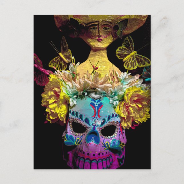 Día de los Muertos Postkarte (Vorderseite)