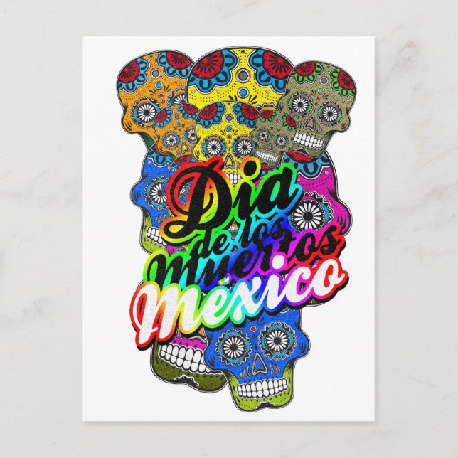 DIA DE LOS MUERTOS POSTKARTE (Vorderseite)