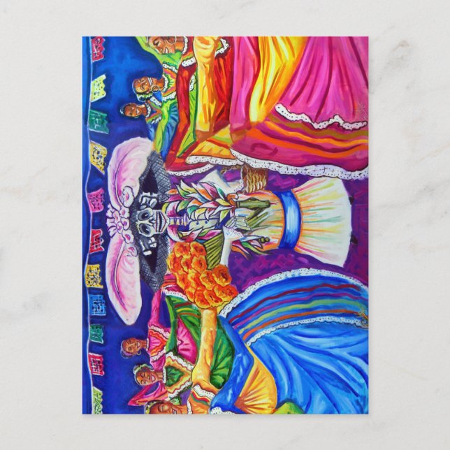 Día de los Muertos Postkarte (Vorderseite)
