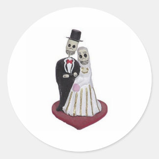 Dia de los Muertos Runder Aufkleber