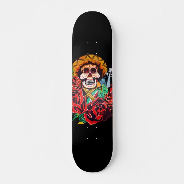 Dia de Los Muertos Skateboard (Vorne)